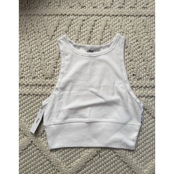Aritzia Tops - Aritzia TNA Avenue White High Neck Sleeveless Tank Basics Casual Loungewear NWT